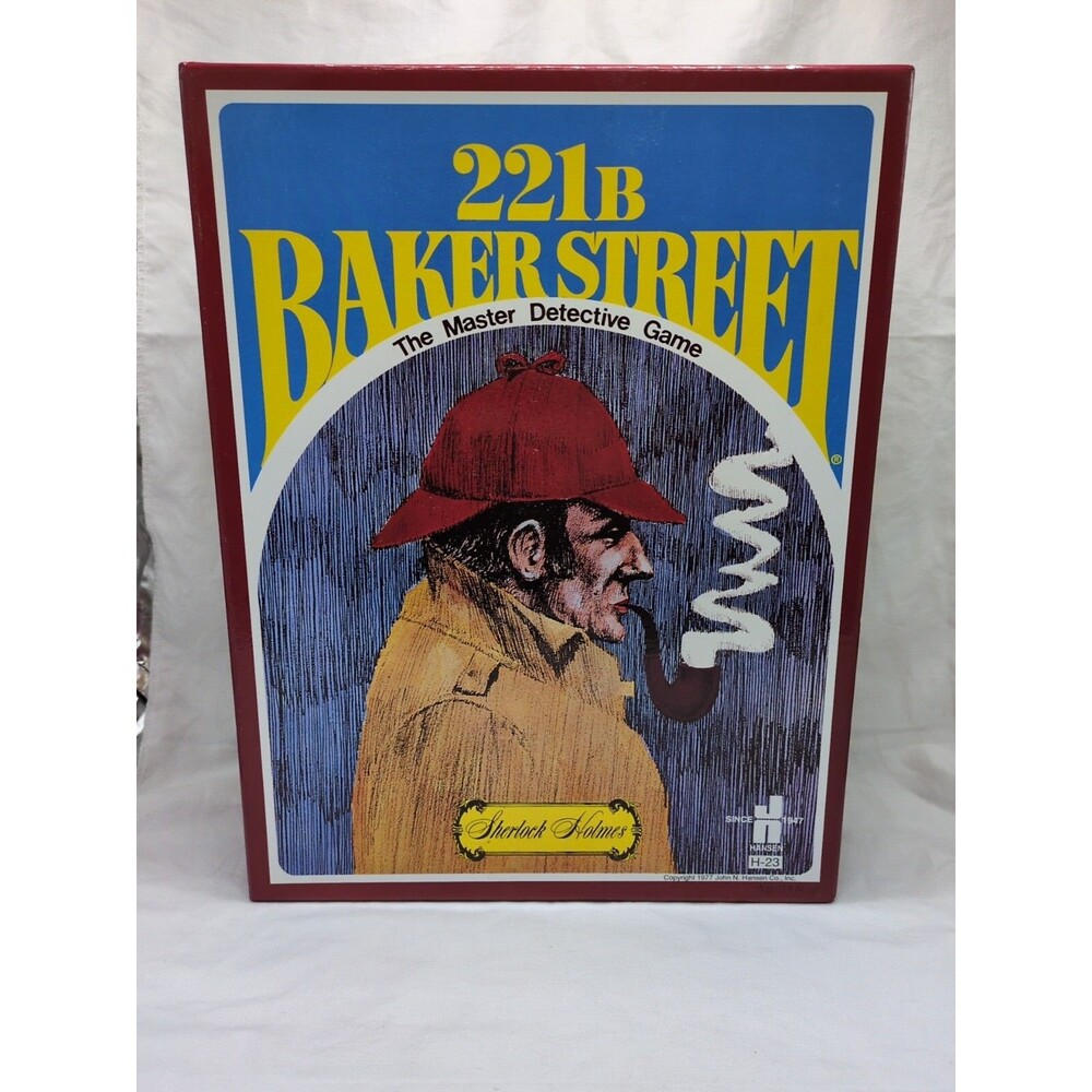 1977 221b Baker Street The Master Detective Game Sherlock Holmes Board Game